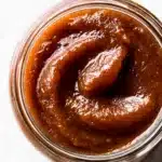 Date Paste Recipe – How to Make and Use This Healthy Natural Sweetener 7 Creamy date paste in a glass jar with glossy swirls and rich brown color