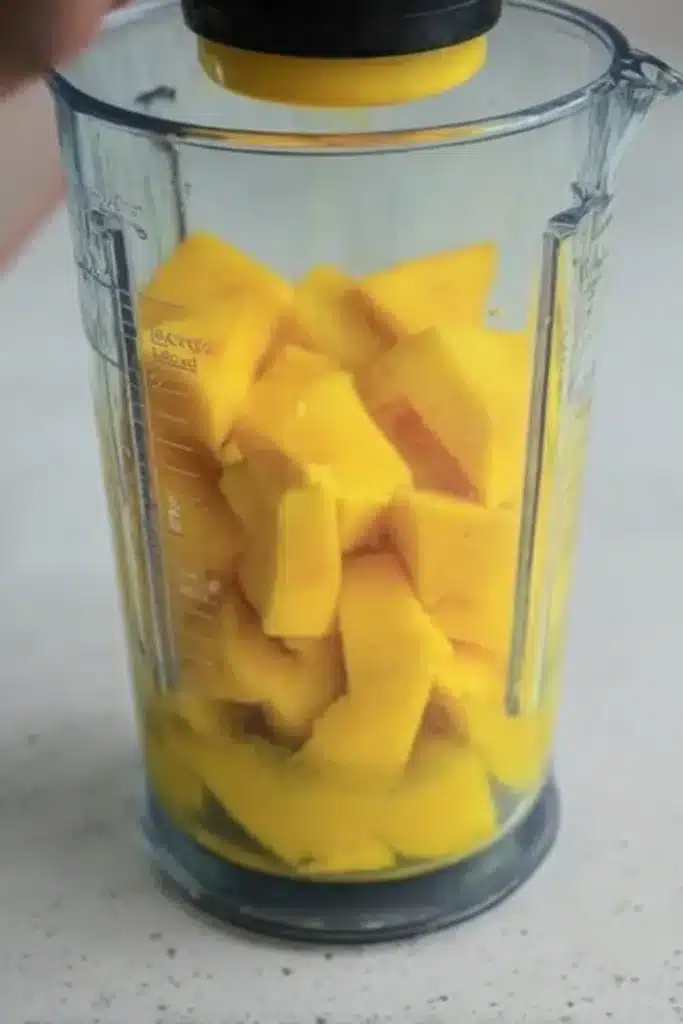 Mango Sago Pudding Recipe step by step collage with tapioca pearls and mango dessert